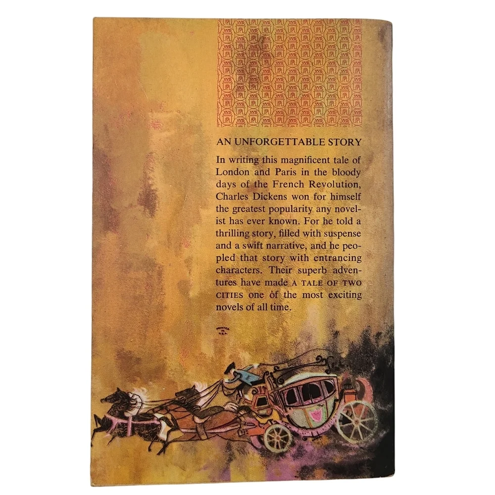 Vintage 1963 A Tale of Two Cities Charles Dickens Paperback 41st printing - Picture 2 of 4